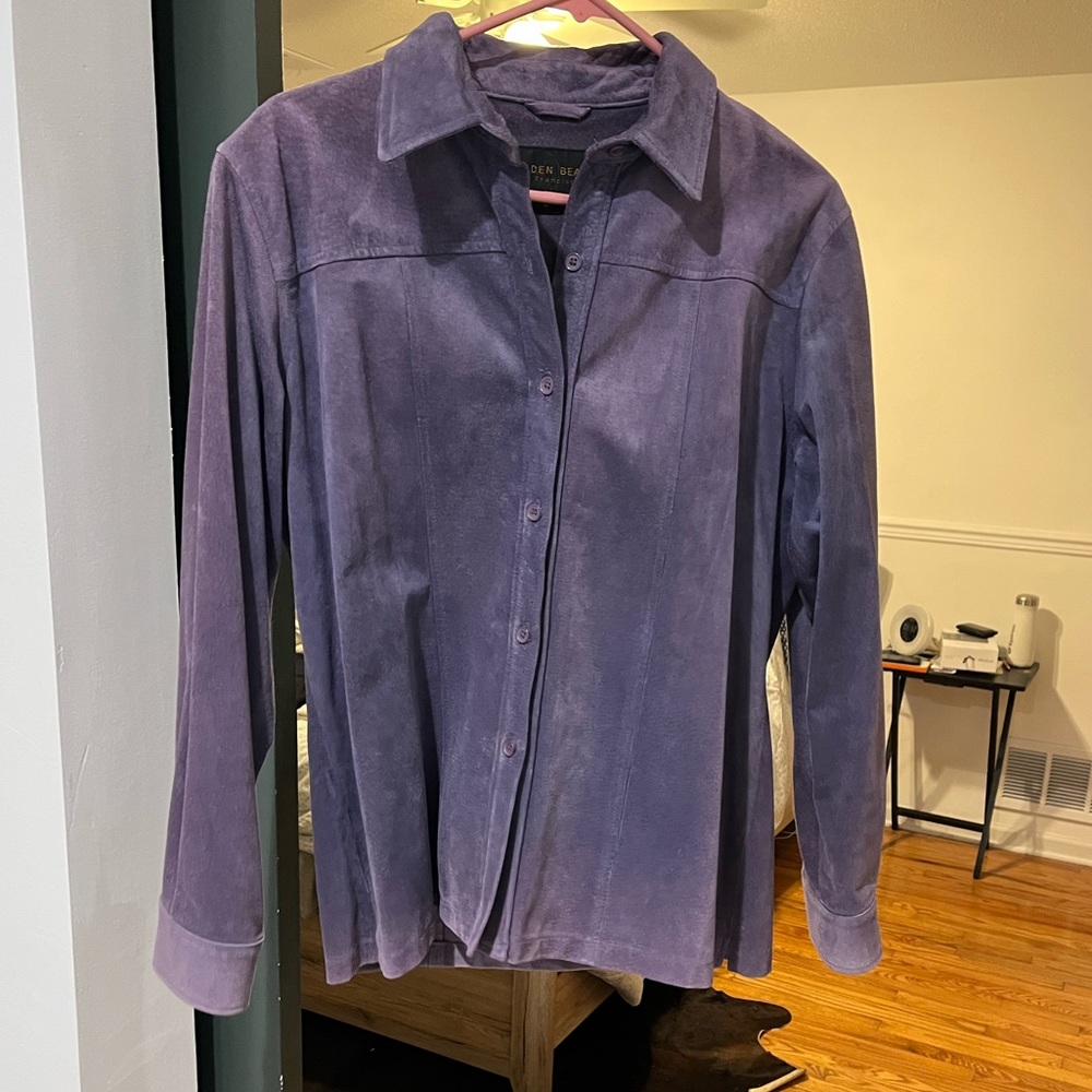 Golden Bear suede purple jacket. Size M